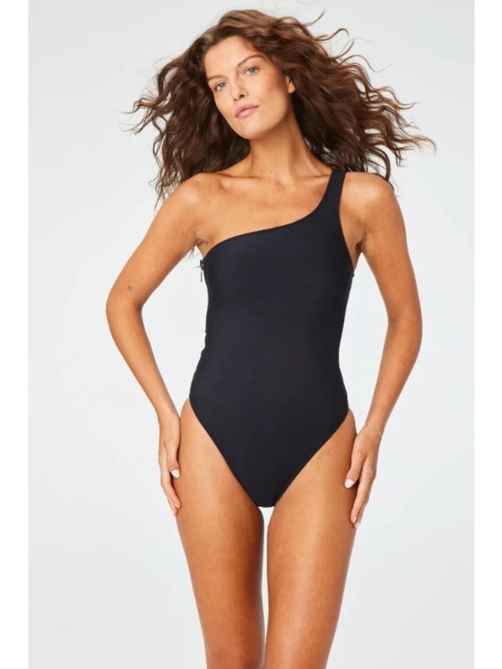 LISA MARIE FERNANDEZ Arden Maillot One Piece Black Size 3 / Large NWT